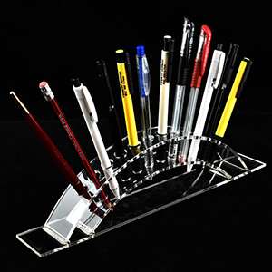 12-Slots Premium Clear Acrylic Holder For Pen XH0134