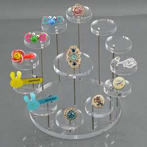 Fine Jewelry Acrylic Display Stand Tower Bracelets Ring Art Plexiglass