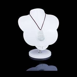 White Acrylic Jewelry Display Stands Necklace Holder for Shows Exhibition Store Fair