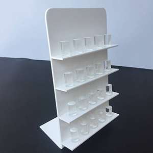 L Shape Acrylic Display Stands Jewelry Riser Unit for Ring