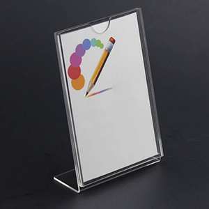 Clear Single Slant Back Design Sign Holder