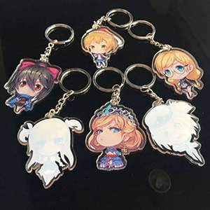 Q edition Acrylic Pendant Key Ring Keychain