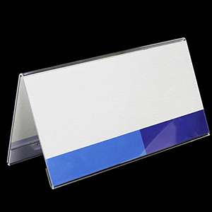 Tabletop Sign Holder Display Frames with Angled Design