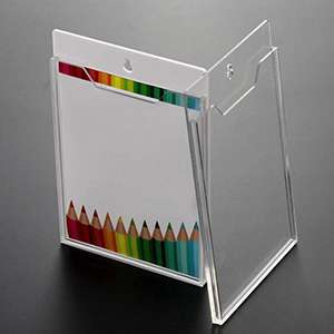 Clear Acrylic Wall Mount Sign Holders, Front-Loading Design