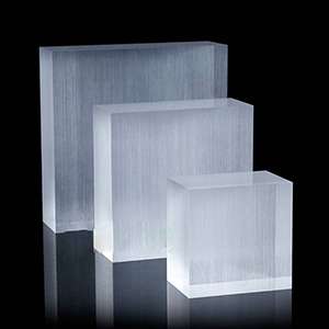 Thick Brushed Solid Acrylic Plexiglass Display Blocks