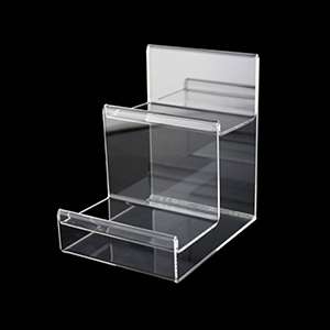 Clear Acrylic 2-tier Wallet Display Stand Holder