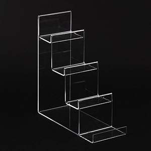 4-tier Clear Acrylic Wallet Display Stand Holder Purse Display Stand