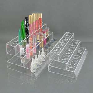 Three Layer Acrylic Make-up Lipstick Eyebrow Pen Holder Electronic Cigarette Display Stand