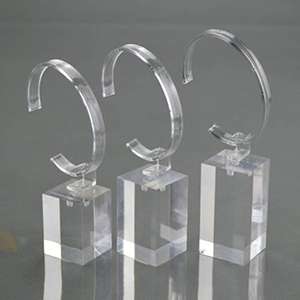 Acrylic Tabletop C clip Watch Display Stand Holder for Wholesale