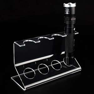 Acrylic LED Flashlight Display Electric Torch Display Stand