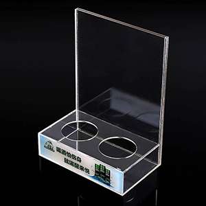 Drink Clear Acrylic Display Stand Beverage Display Stand for Advertising Promotion