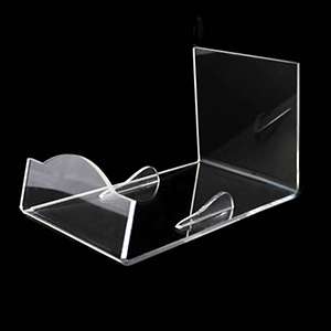 L Shaped Countertop Cooking Pot Acrylic Display Stand