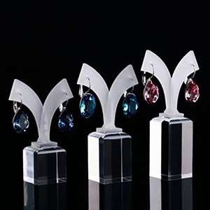 Acrylic Jewelry Display Earrings Holder Earring Tree Shop Counter Stands