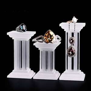 Multi Function Square Base Acrylic Display Stand for Jewelry Display