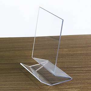 Table Top Clear Acrylic Single Book Display Stands