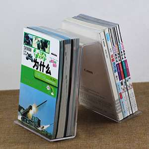 Large Acrylic Book Plate Retail Shop Display Stand Rest