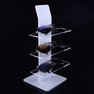 Eyewear Shop 3-Layer Clear Acrylic Sunglasses Display Rack