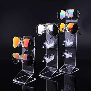 Sunglasses Glasses Acrylic Crystal Clear Display Retail Show Stand Holder Rack