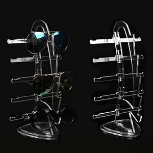 Countertop 5 Pairs Acrylic Sunglasses Eyeglasses Display Stand Holder