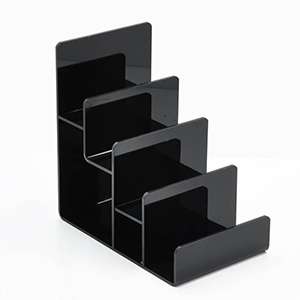 4/5/6-tier Black Acrylic Wallet Display Stand Holder Purse Display Stand