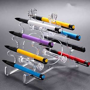 Triangle 8 Layers Clear Acrylic Transparent Pen Stand Holder