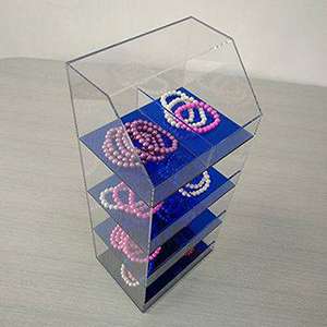 AJD-P0412 Clear Acrylic Display Jewelry Storage Case