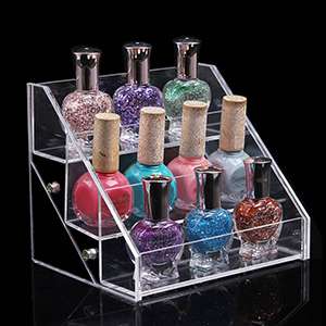 Clear Lipstick and Makeup Organizer Counter Display