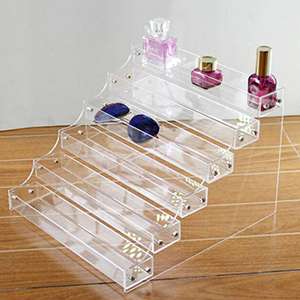 Clear Acrylic Cosmetic Organizer Display Showcase Holder