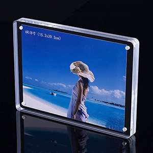 Round Corners Acrylic Magnetic Photo Frame XH0008