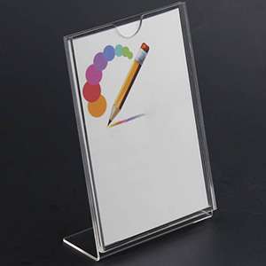 Slanted Acrylic POS Sign Holder