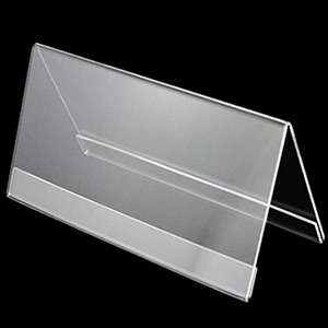 V Shaped Acrylic Sign Holder