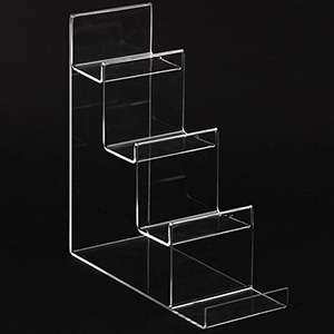 Clear Acrylic 4-tier Wallet Display Stand Holder