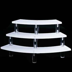 3 Tier Acrylic Semicircle Display Stand Rack