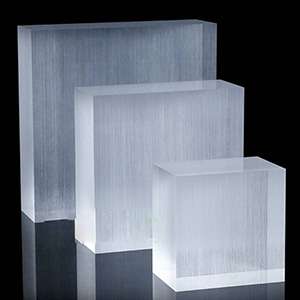 Thick Brushed Solid Acrylic Plexiglass Display Blocks XH0140