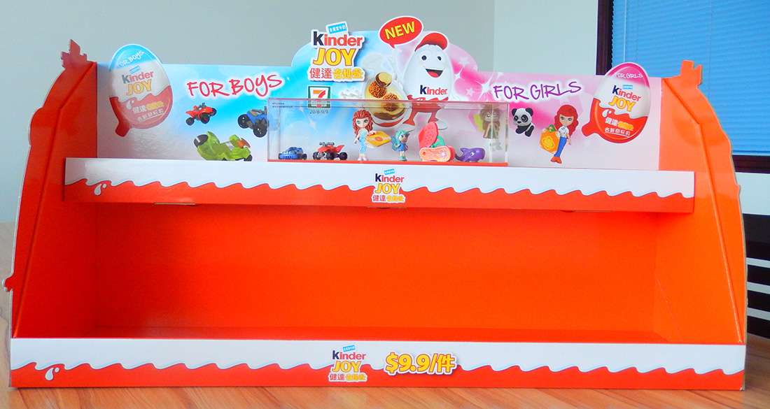 Kinder Point of Sale Retail Corrugated Cardboard Display Stands